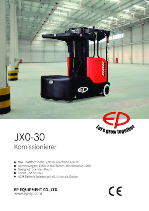 Order pickers (preparatoare de comenzi) EP JX0/JX0-30 (Li)
