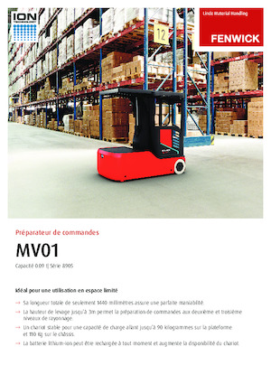 Order pickers (preparatoare de comenzi) Linde MV01