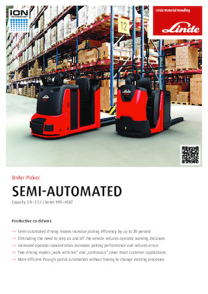 Order pickers (preparatoare de comenzi) Linde N20SA