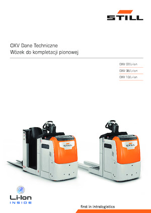 Order pickers (preparatoare de comenzi) Still OXV 10