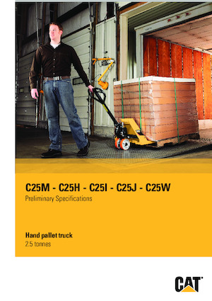 Transpalete cu operator pedestru Caterpillar C25M