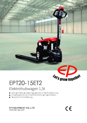 Transpalete cu operator pedestru EP EPT20-15ET2