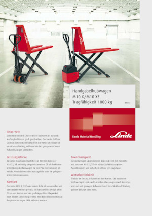 Transpalete cu operator pedestru Linde M10X