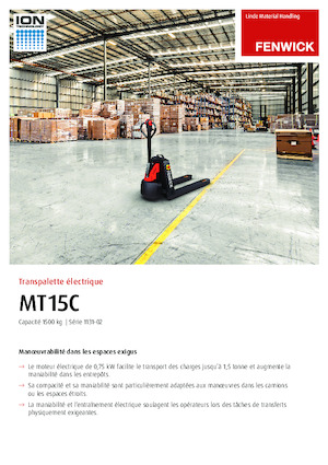 Transpalete cu operator pedestru Linde MT15C