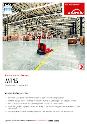 Transpalete cu operator pedestru Linde MT15