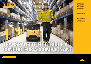 Transpalete cu operator pedestru Caterpillar NPP20N3
