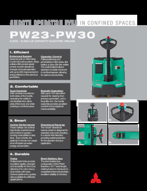 Transpalete cu operator pedestru Mitsubishi PW23