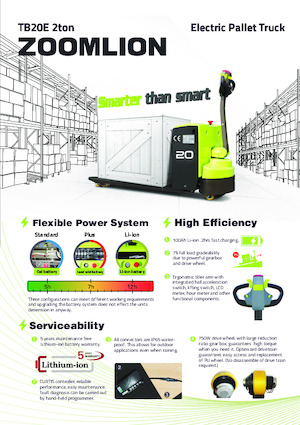 Transpalete cu operator pedestru Zoomlion TB20E
