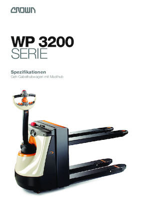 Transpalete cu operator pedestru Crown WP 3280