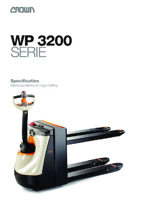 Transpalete cu operator pedestru Crown WP 3280