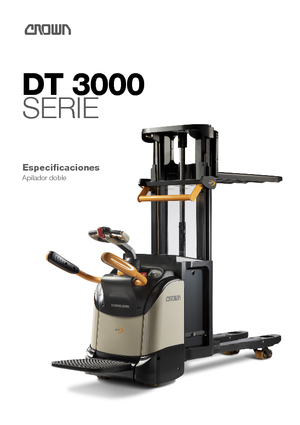 Stackere (transpaleți) cu operare la mare înălțime Crown DT 3040-2.0 TF