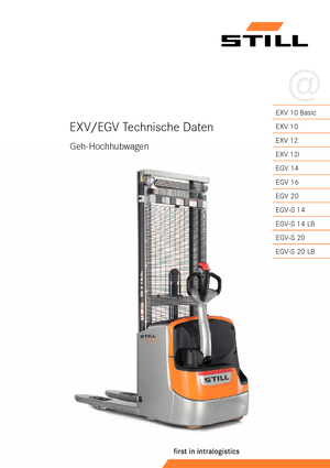 Stackere (transpaleți) mobile Still EGV-S 14