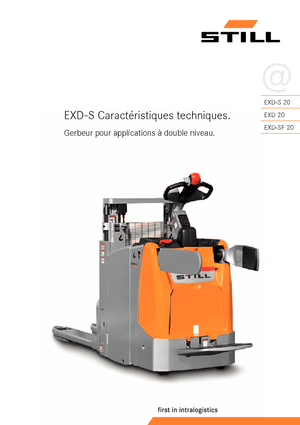 Stackere (transpaleți) mobile Still EXD-SF 20