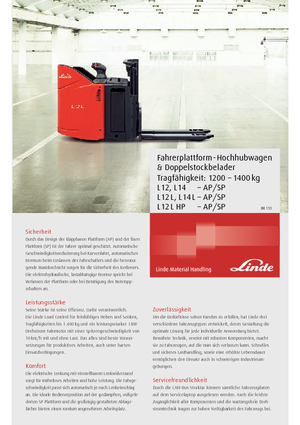 Stackere (transpaleți) mobile Linde L12L-HP-AP