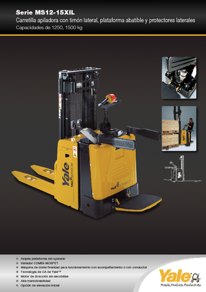 Stackere (transpaleți) cu operare la mare înălțime Yale MS12X