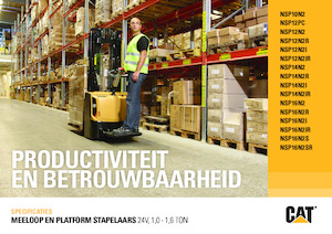 Stackere (transpaleți) cu operare la mare înălțime Caterpillar NSP16N2(I)R
