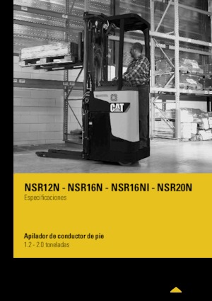 Stackere (transpaleți) cu operare la mare înălțime Caterpillar NSR16N