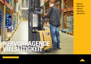 Stackere (transpaleți) cu operare la mare înălțime Caterpillar NSV12P