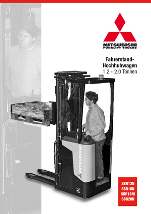 Stackere (transpaleți) cu operare la mare înălțime Mitsubishi SBR20N