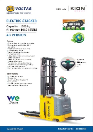 Stackere (transpaleți) cu operare la mare înălțime OM VVE 15