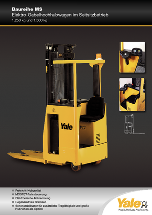 Stackere (transpaleți) cu operare la mică înălțime Yale MS 12 S