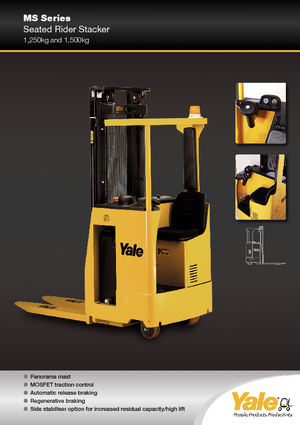 Stackere (transpaleți) cu operare la mică înălțime Yale MS 12 S