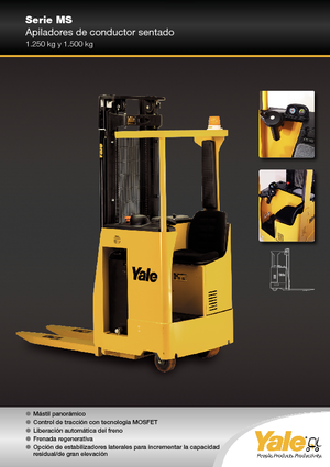 Stackere (transpaleți) cu operare la mică înălțime Yale MS 12 S