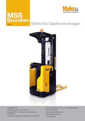 Stackere (transpaleți) cu operare la mică înălțime Yale MS 16 S