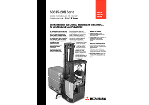 Stackere (transpaleți) cu operare la mică înălțime Mitsubishi SBS15N