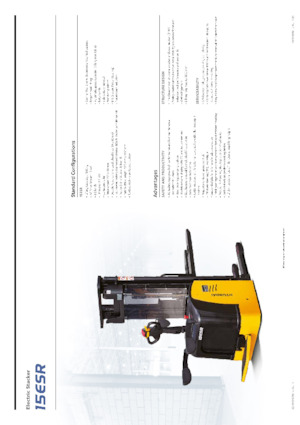 Stackere (transpaleți) cu operare la mare înălțime Hyundai 15 ESR