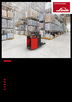 Stackere (transpaleți) cu operare la mare înălțime Linde D10FP