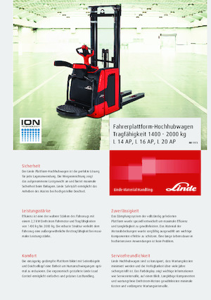 Stackere (transpaleți) mobile Linde L16AP Std.