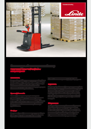 Stackere (transpaleți) mobile Linde L16AP Std.