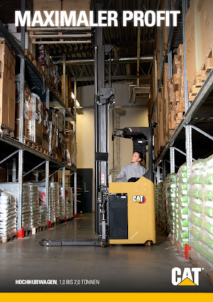 Stackere (transpaleți) cu operare la mare înălțime Caterpillar NSR20N2S