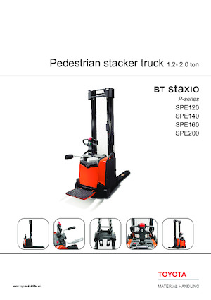 Stackere (transpaleți) cu operare la mare înălțime Toyota SPE120