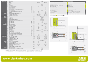Transpaleți cu platformă, cu operare la mare înălțime Clark CSPT 20 ac