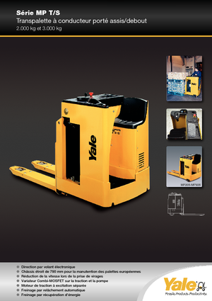 Transpaleți cu platformă, cu operare la mare înălțime Yale MP 20 T