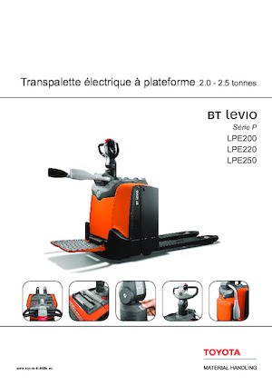 Transpaleți cu platforma, cu operare la mică înălțime Toyota LRE200