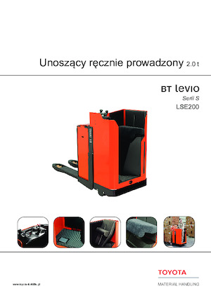 Transpaleți cu platforma, cu operare la mică înălțime Toyota LSE200