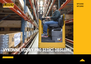 Transpaleți cu platforma, cu operare la mică înălțime Caterpillar NPS30N2