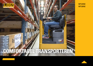Transpaleți cu platforma, cu operare la mică înălțime Caterpillar NPS20N2