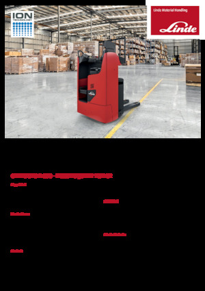 Transpaleți cu platforma, cu operare la mică înălțime Linde T20RW