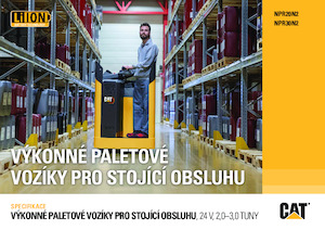 Transpaleți cu platformă, cu operare la mare înălțime Caterpillar NPR30N2