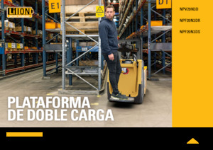 Transpaleți cu platformă, cu operare la mare înălțime Caterpillar NPV20N3D