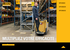 Transpaleți cu platformă, cu operare la mare înălțime Caterpillar NPV20N3D