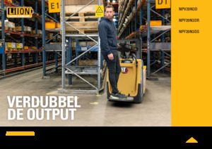 Transpaleți cu platformă, cu operare la mare înălțime Caterpillar NPV20N3D