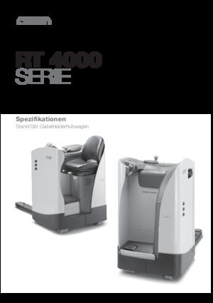 Transpaleți cu platformă, cu operare la mare înălțime Crown RT 4020-2.0