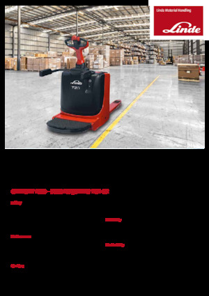 Transpalete cu operator pedestru Linde T20P