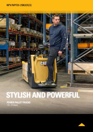 Transpaleți cu platformă, cu operare la mare înălțime Caterpillar NPV20N3