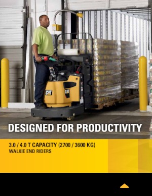 Transpaleți cu platformă, cu operare la mare înălțime Caterpillar WR30